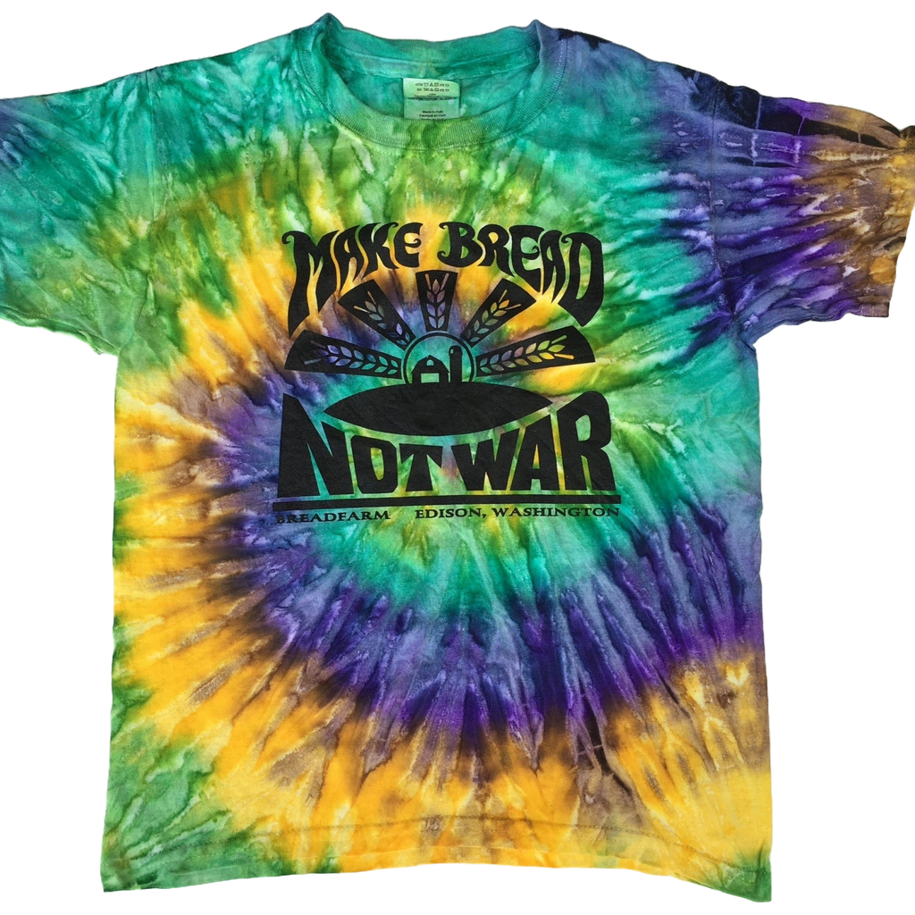 tie-dye-make-bread-not-war-tee-adult-unisex – Breadfarm