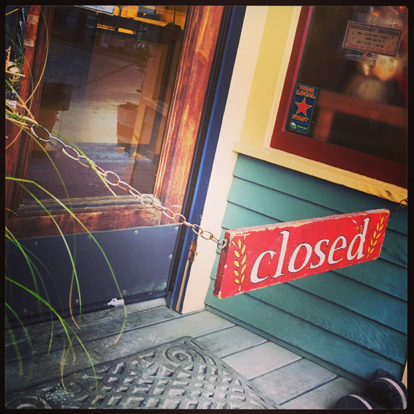 Closed for Thanksgiving!