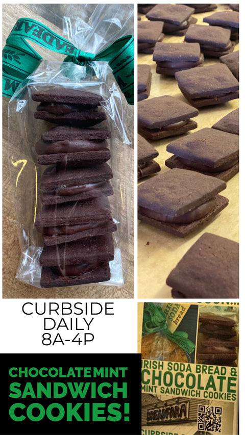 Irish Soda Bread and Chocolate Mint Sandwich Cookies here NOW!!